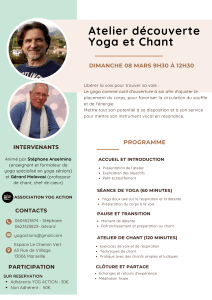 Stage Yoga et chant -